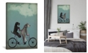 iCanvas Schnauzer Tandem by Fab Funky Wrapped Canvas Print - 40" x 26"